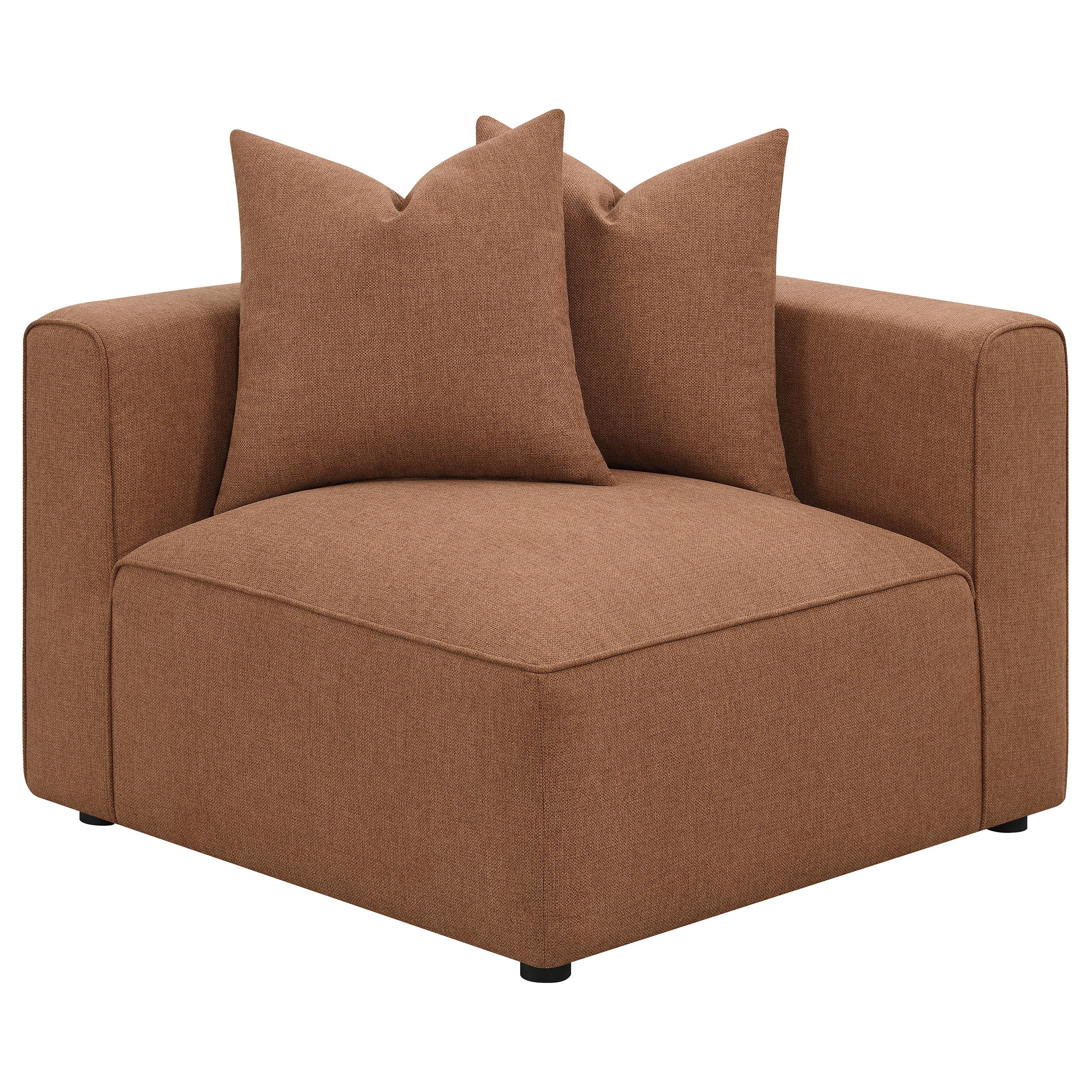 Jennifer 6-piece Upholstered Modular Sectional Terracotta — view 12