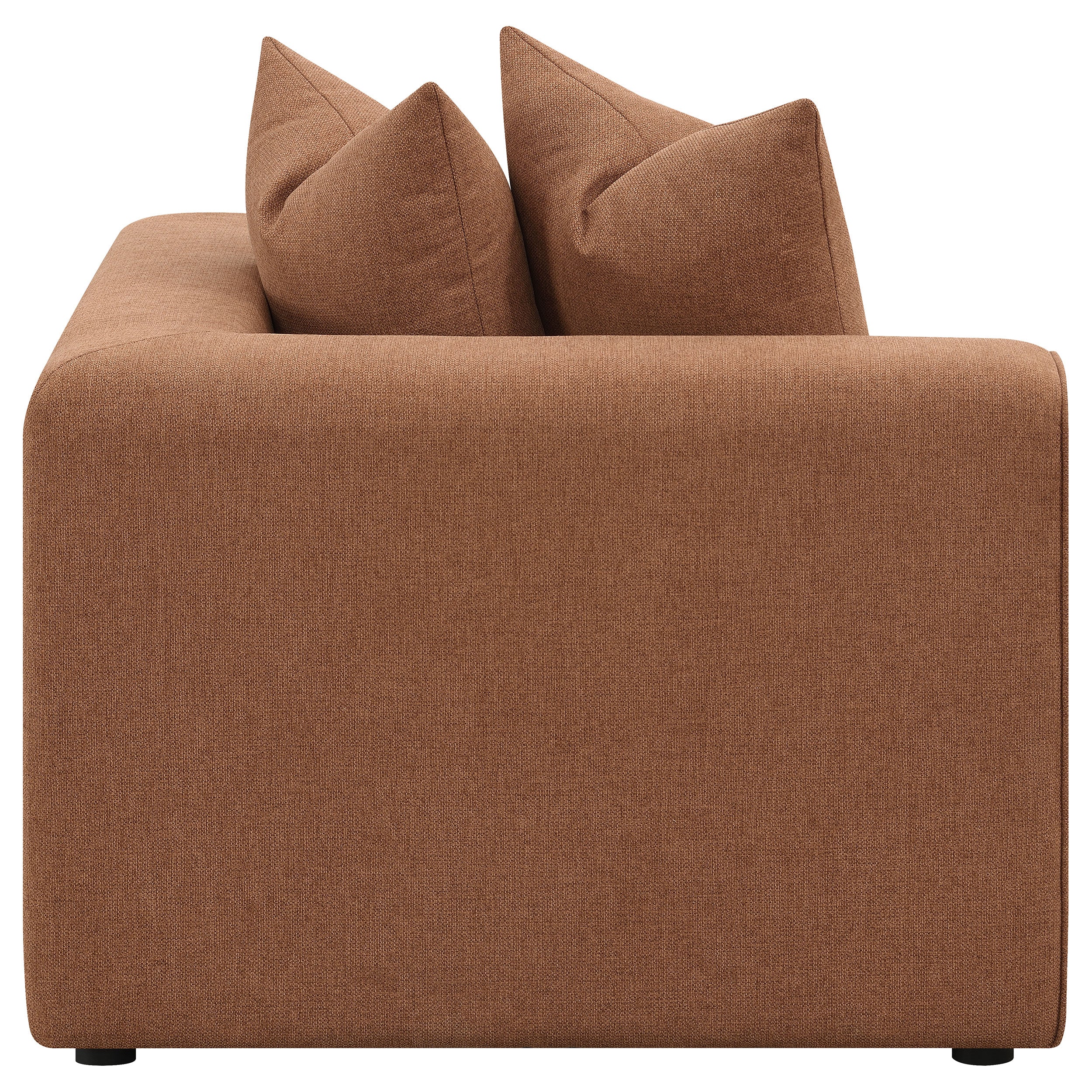 Jennifer Upholstered Corner Chair Terracotta — view 6