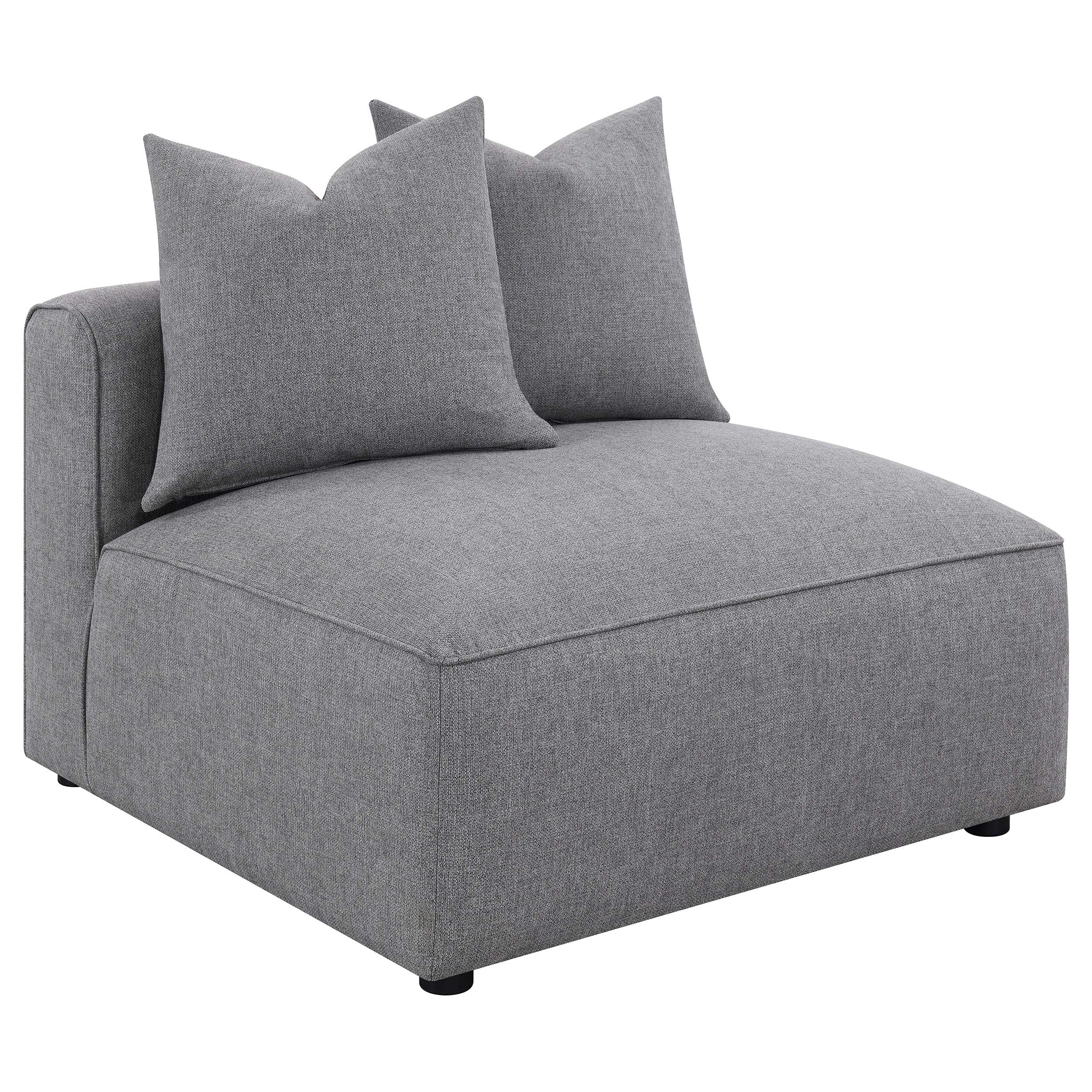 Jennifer 6-piece Upholstered Modular Sectional Grey — view 8