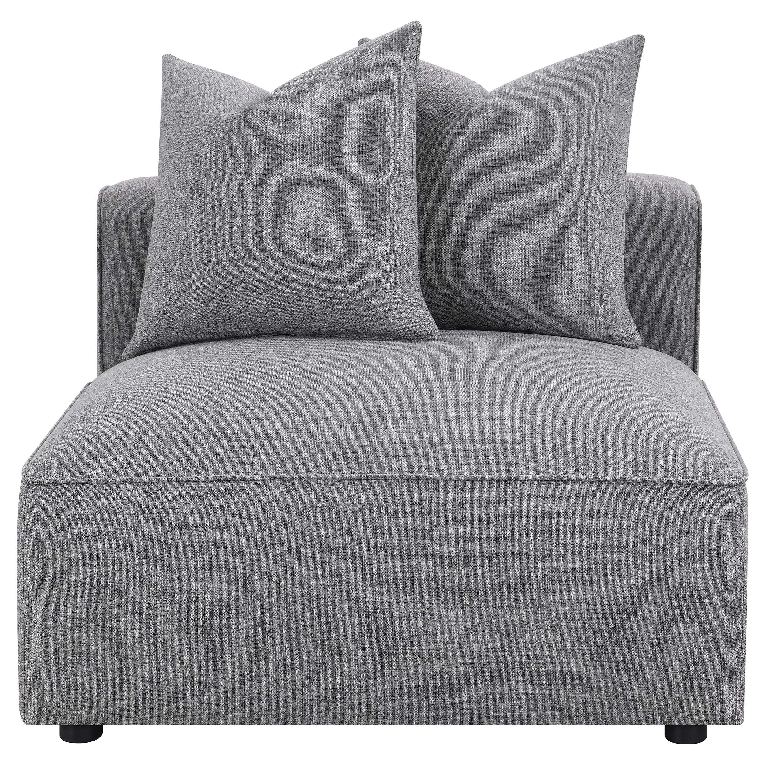 Jennifer 6-piece Upholstered Modular Sectional Grey — view 9
