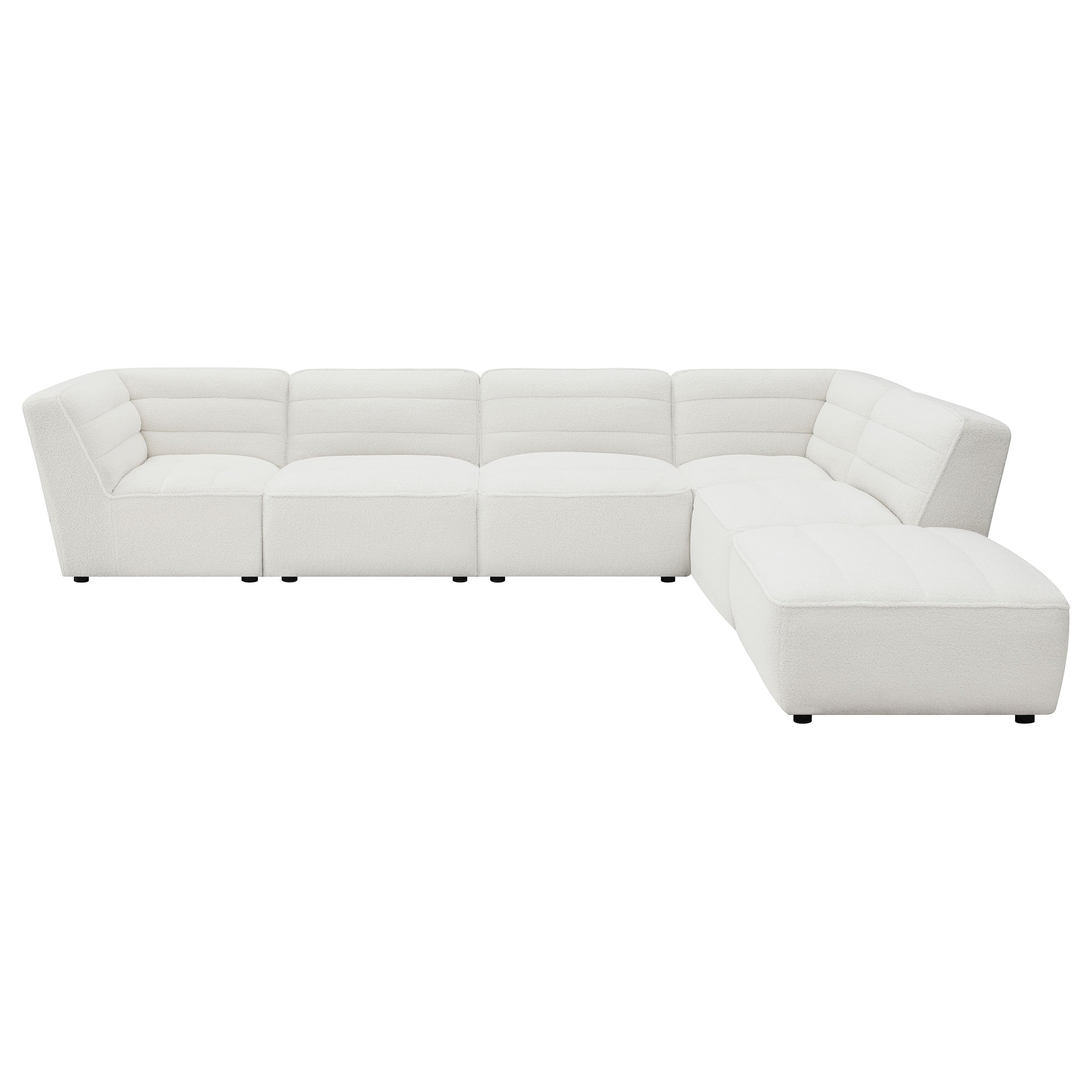 Sunny 6-piece Upholstered Modular Sectional Sofa Natural — view 3