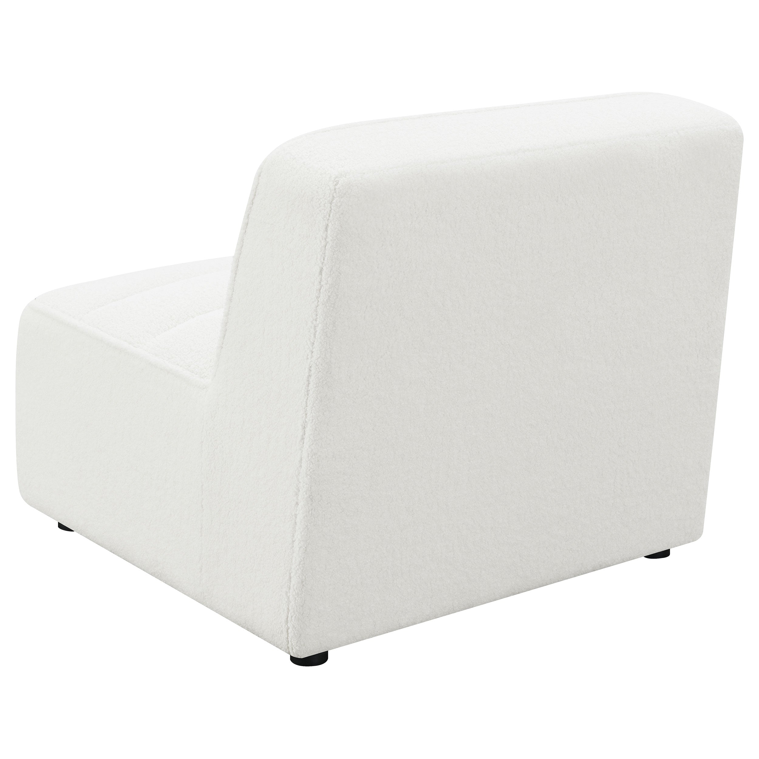 Sunny Upholstered Armless Chair Natural — view 6