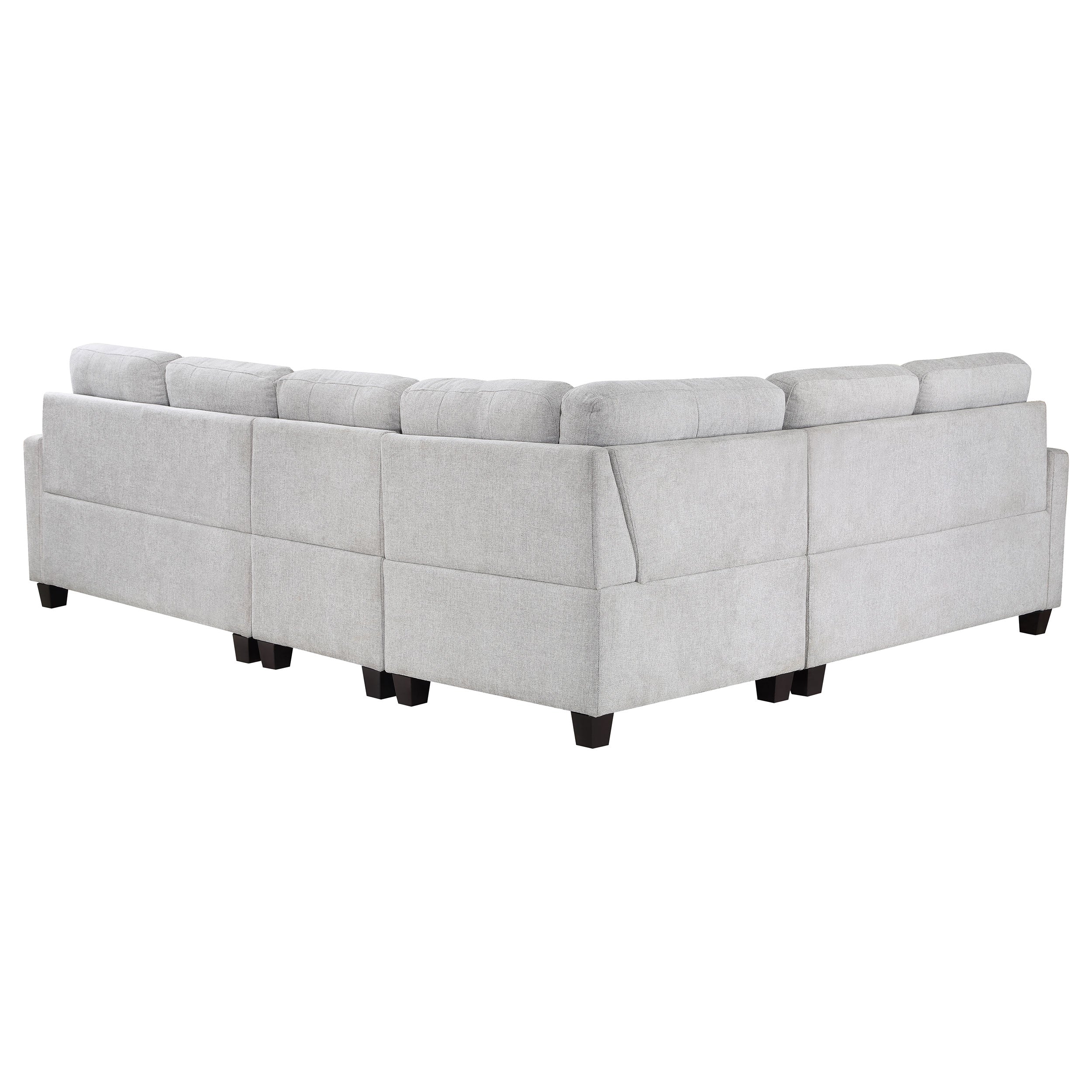 Georgina 4-piece Upholstered Modular Sectional Sofa Beige — view 4