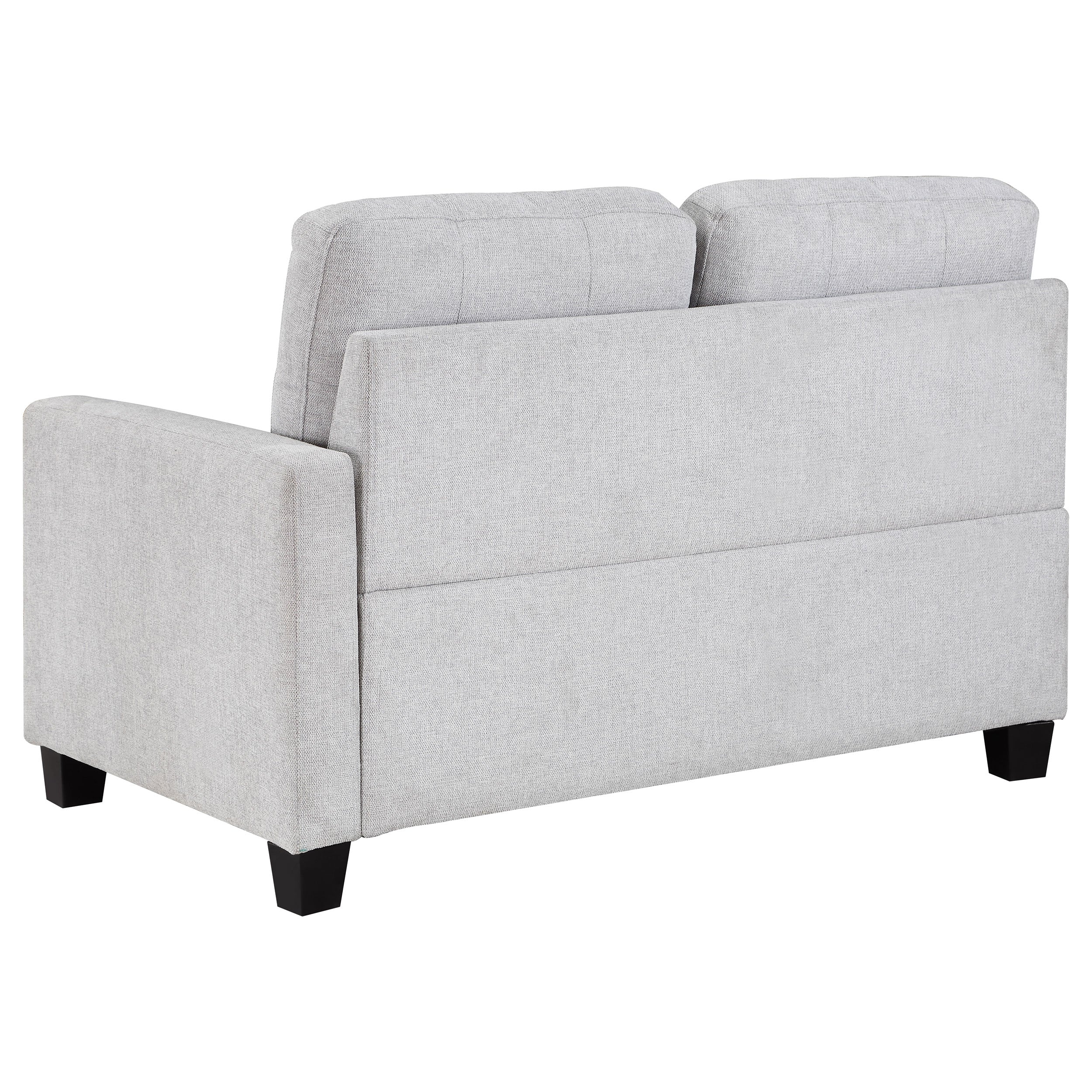Georgina Upholstered LAF Loveseat Steel Beige — view 3