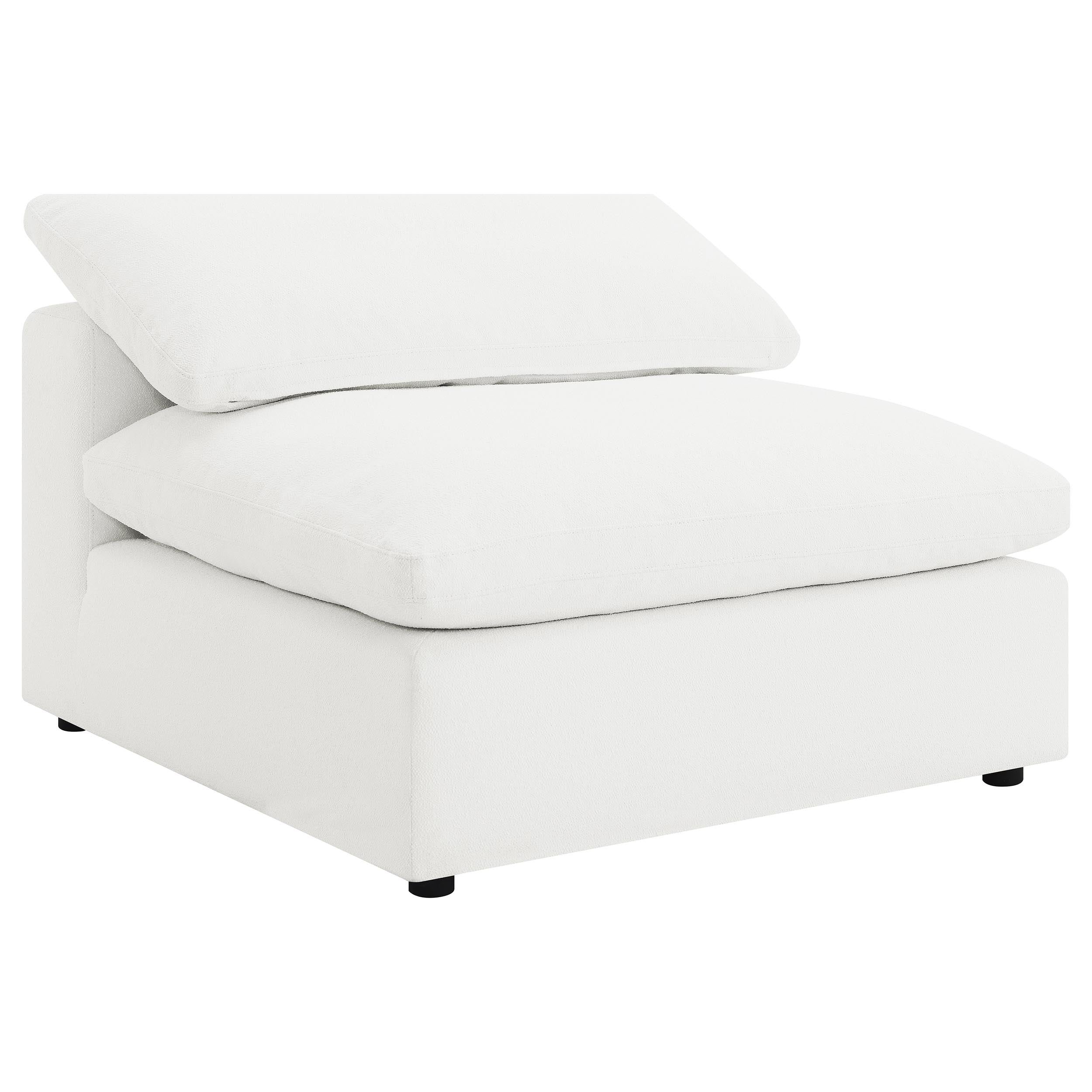 Raleigh 5-piece Boucle Upholstered Modular Sectional Ivory — view 3