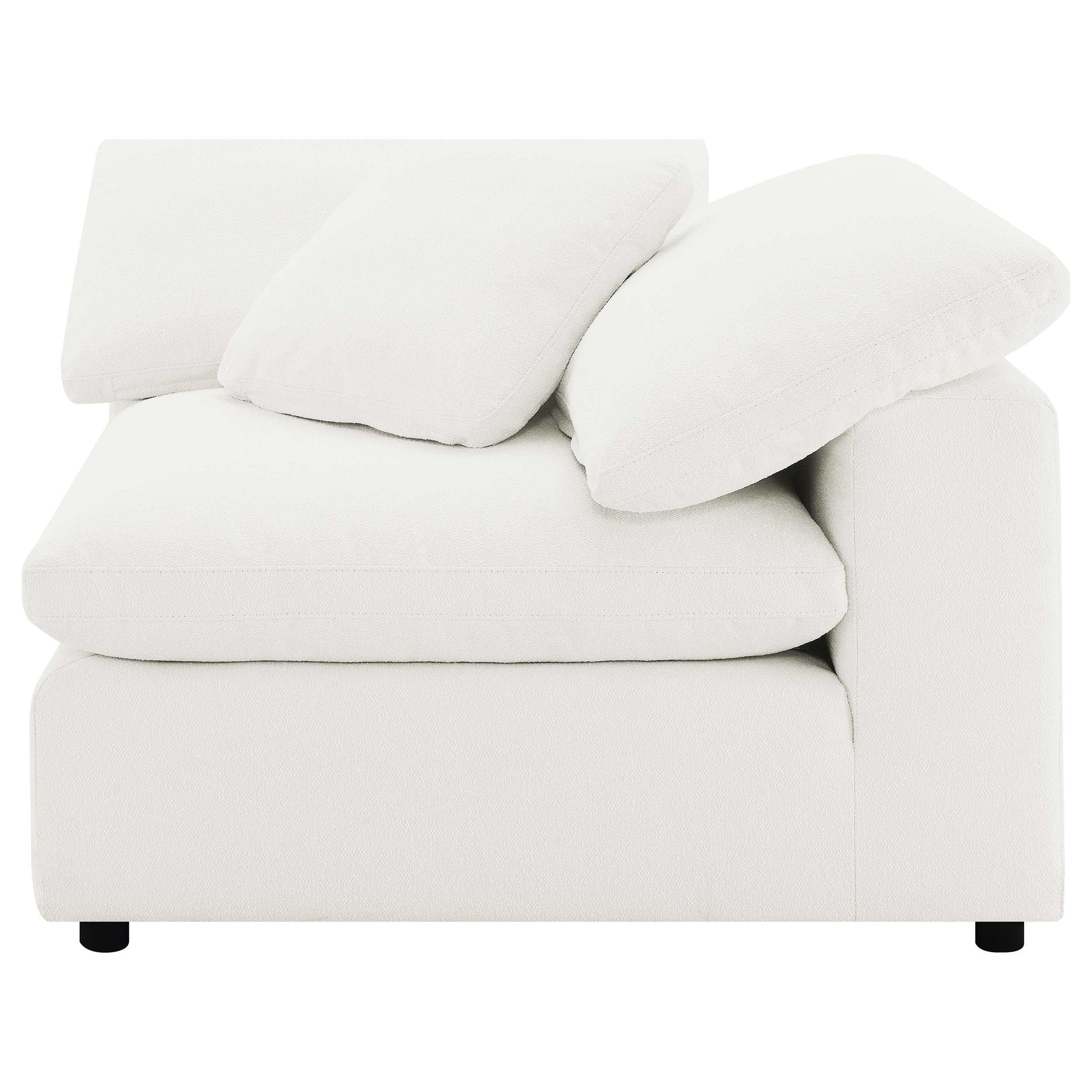 Raleigh 5-piece Boucle Upholstered Modular Sectional Ivory — view 9