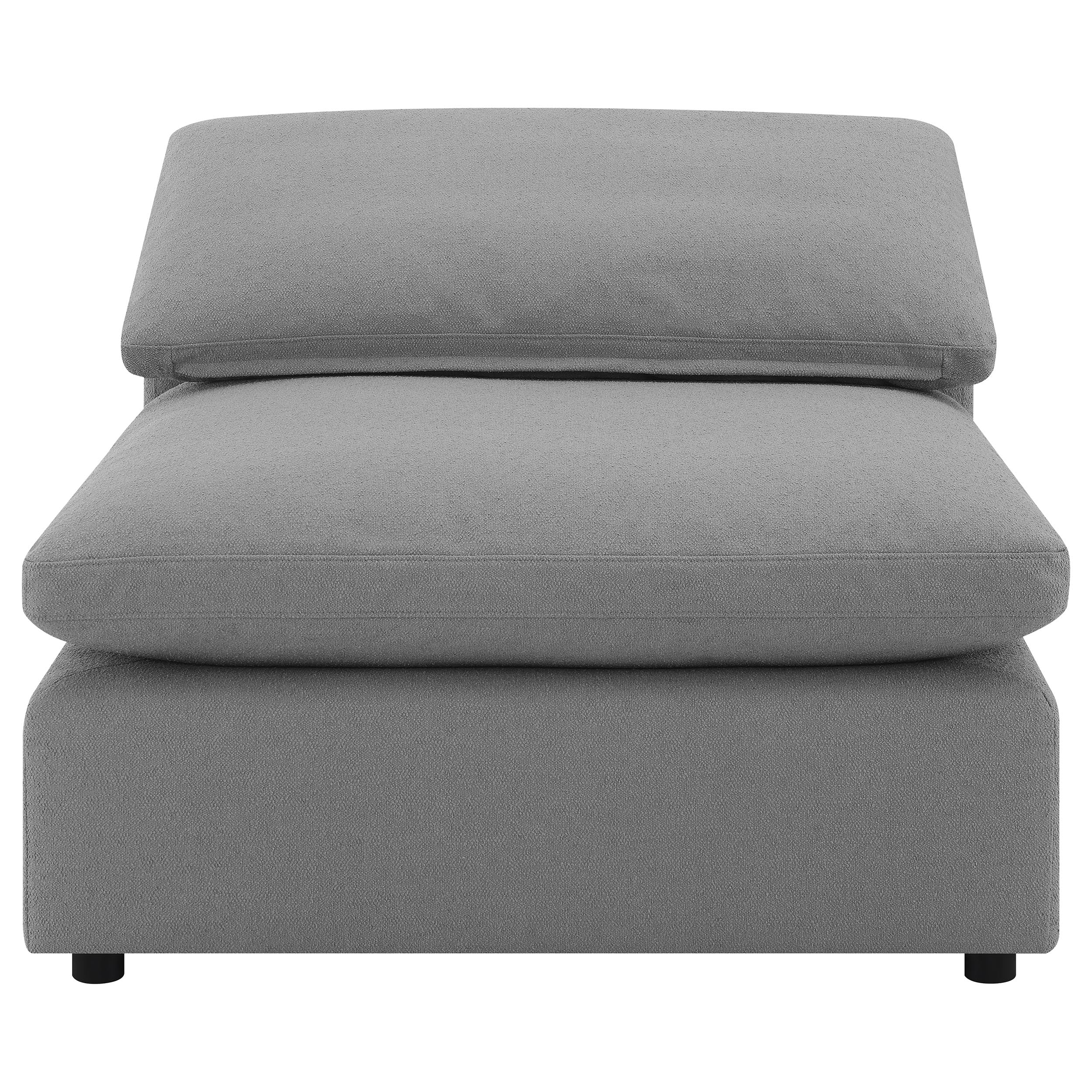 Raleigh 5-piece Boucle Upholstered Modular Sectional Grey — view 4