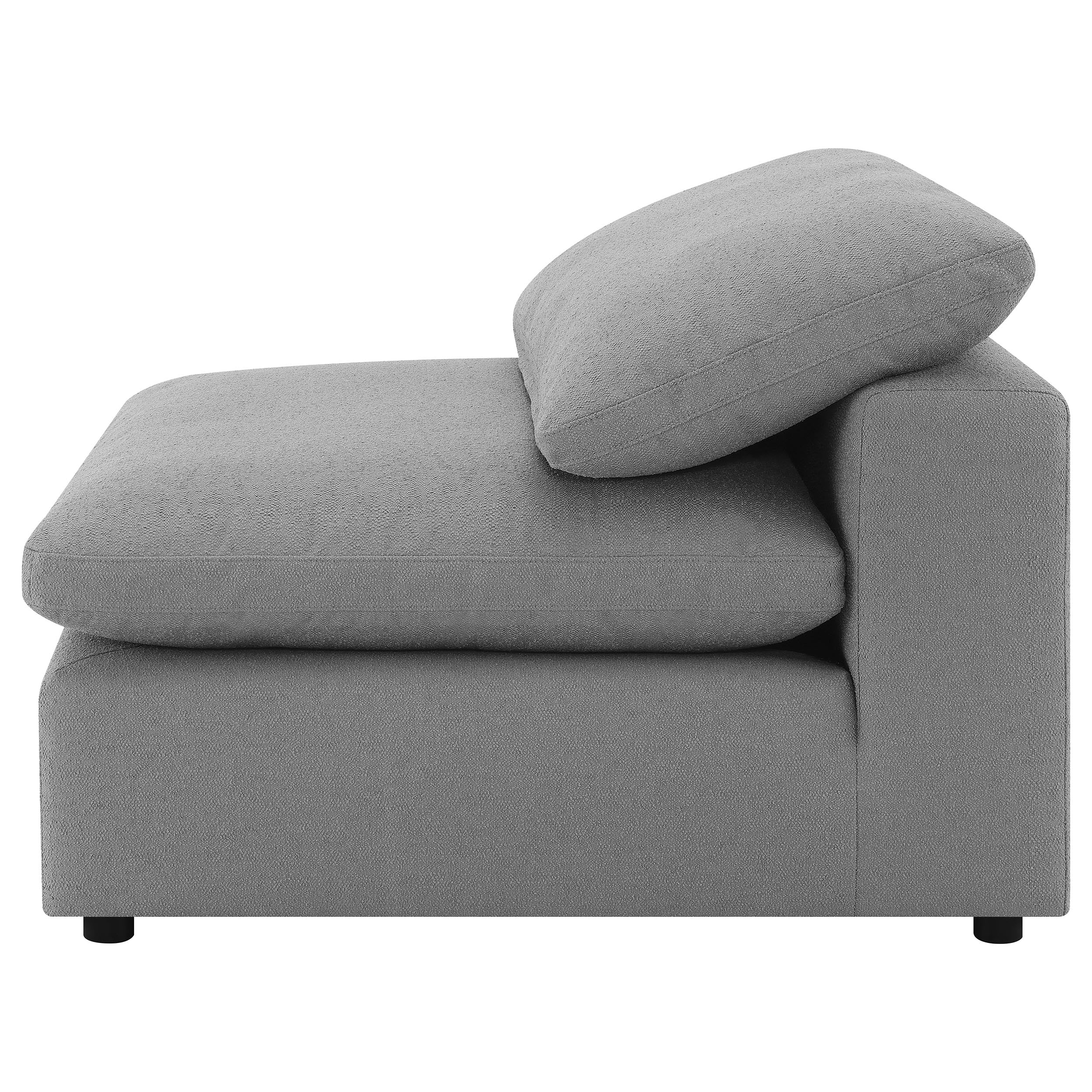 Raleigh 5-piece Boucle Upholstered Modular Sectional Grey — view 5