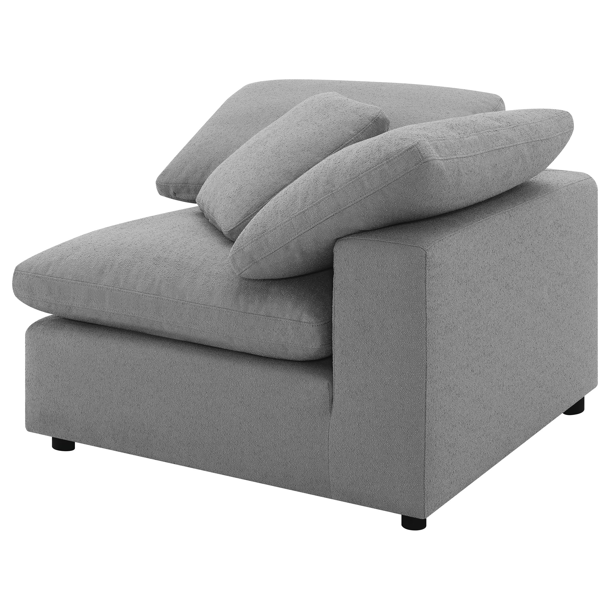 Raleigh 5-piece Boucle Upholstered Modular Sectional Grey — view 10