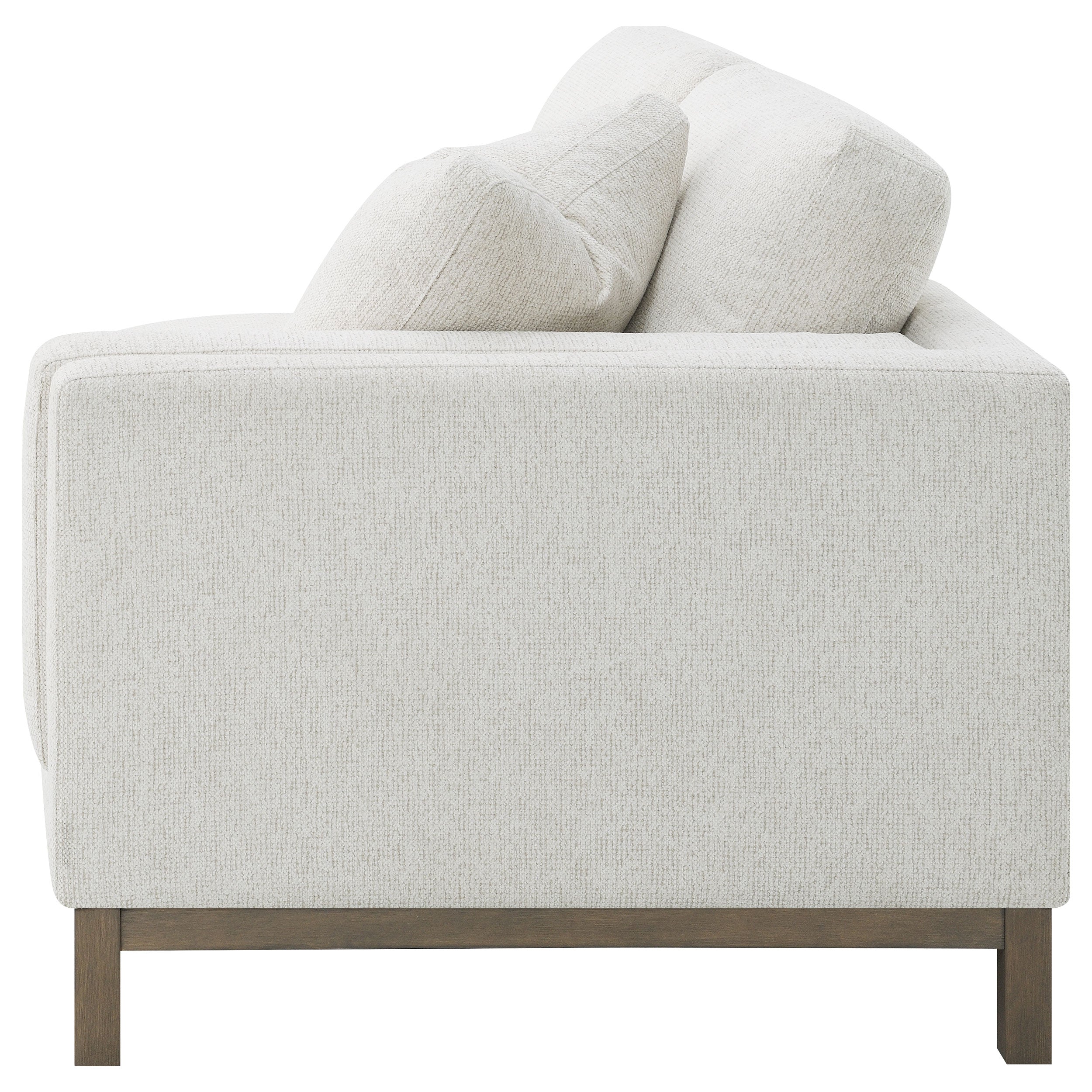Geneva Boucle Upholstered Sectional Chaise Sofa Sand — view 9