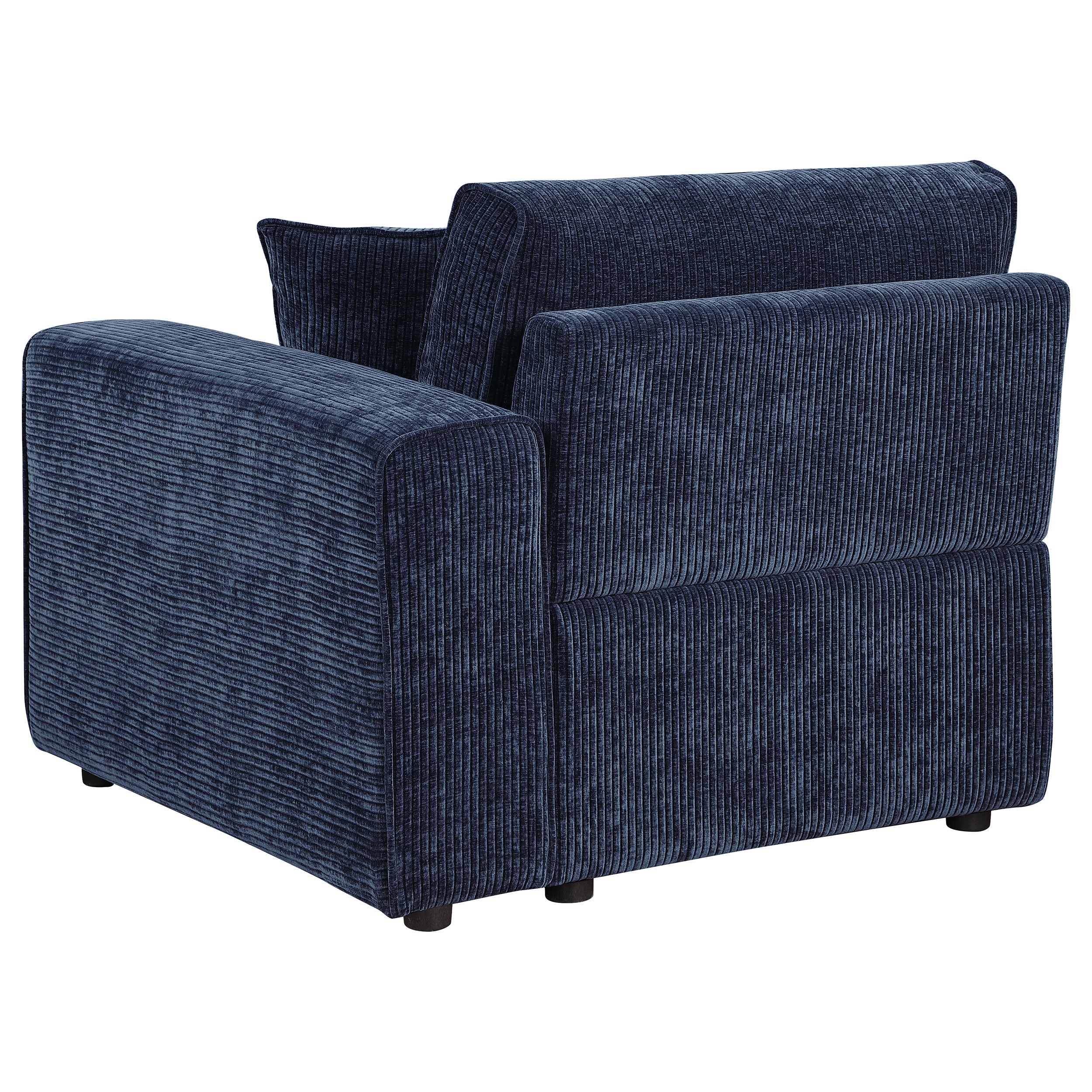 Atlantic Corduroy Upholstered RAF Arm Chair Blue — view 4
