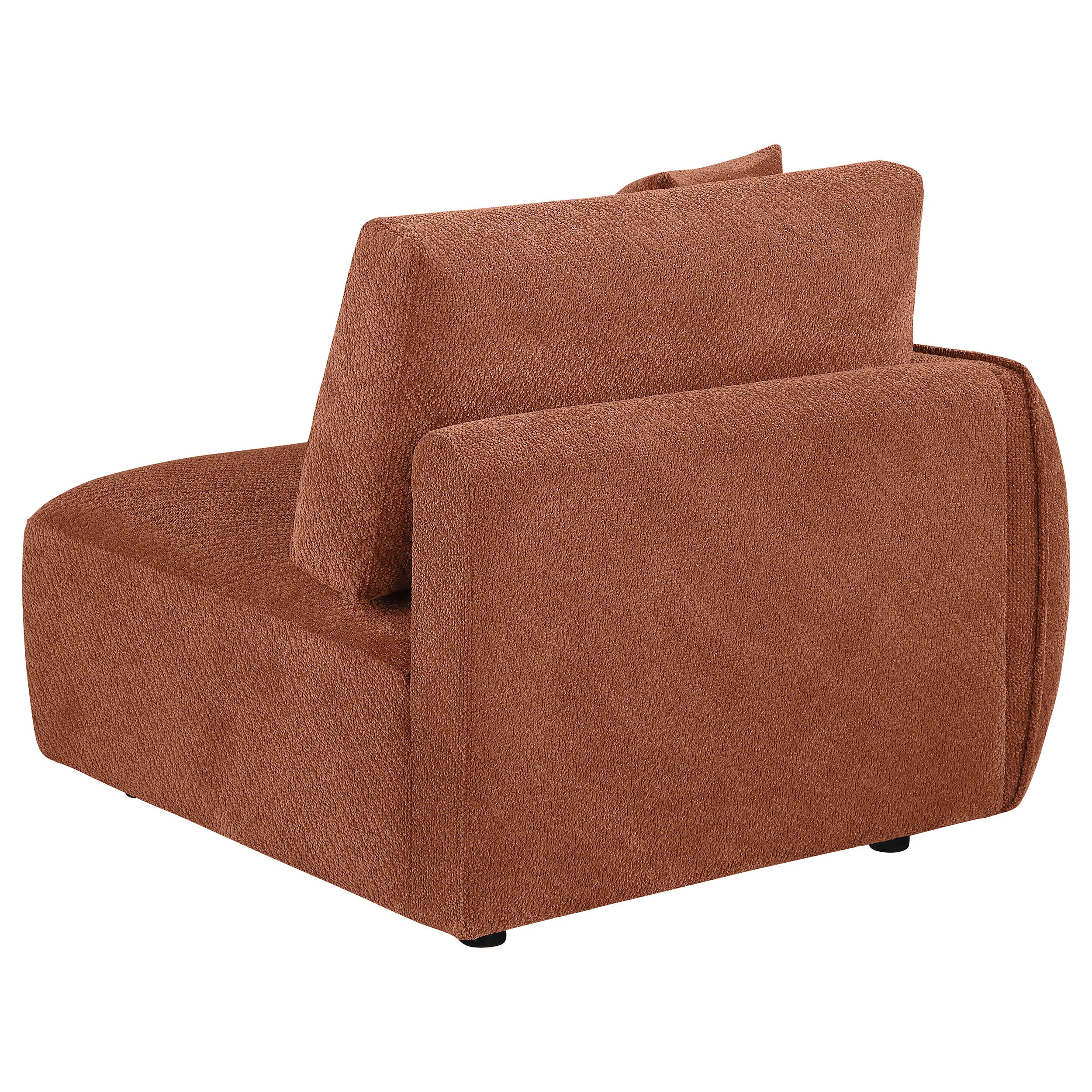 Elysia Chenille Upholstered Modular LAF Chair Coral — view 5