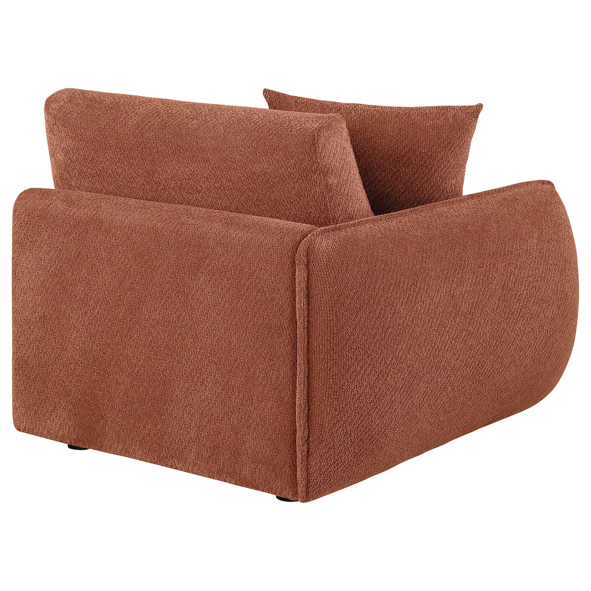 Elysia Chenille Upholstered Modular LAF Chair Coral — view 6