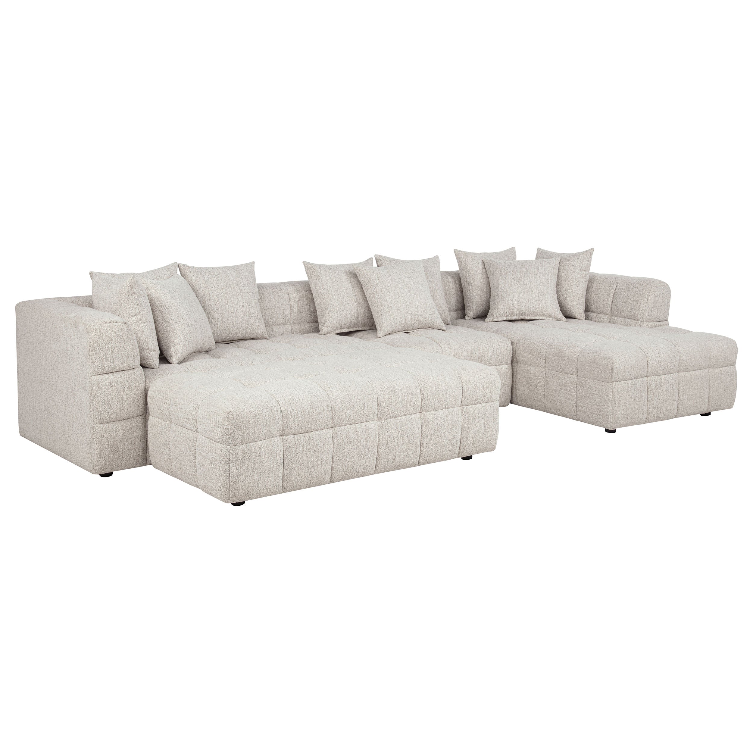 Amara 4-Piece Upholstered Sectional Sofa — view 1