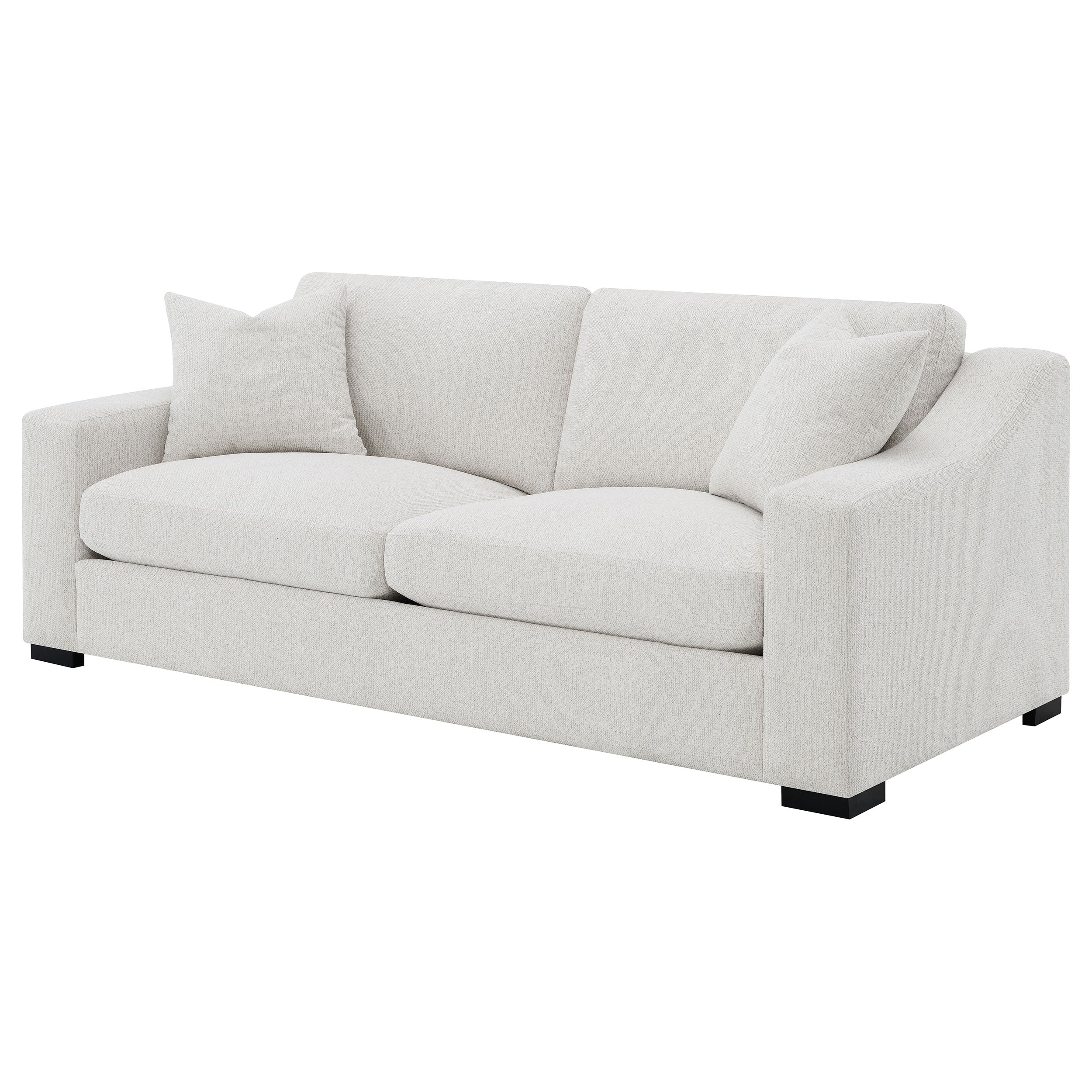 Ashlyn Fabric Upholstered Track Arm Sofa Sand — view 4