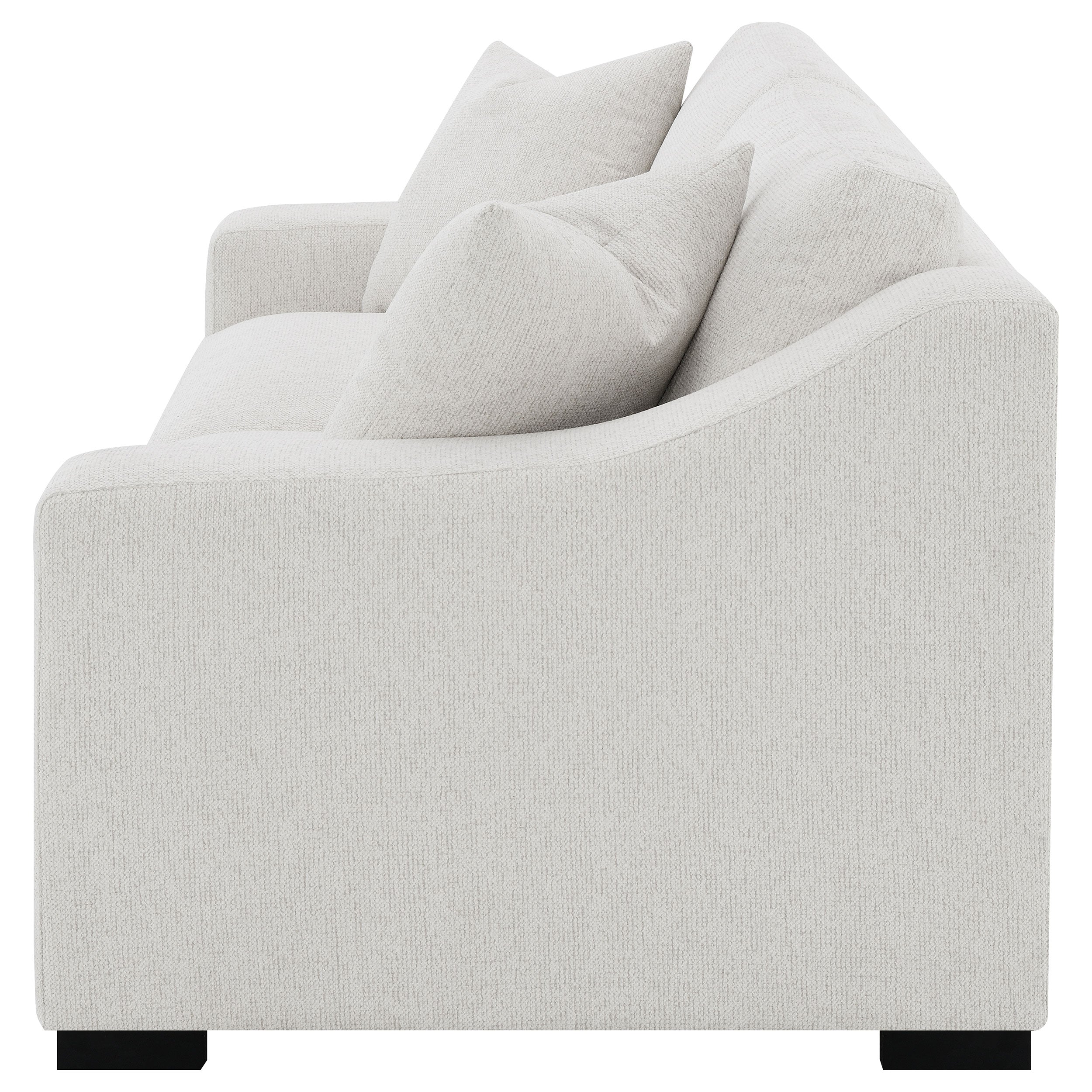 Ashlyn Fabric Upholstered Track Arm Sofa Sand — view 5