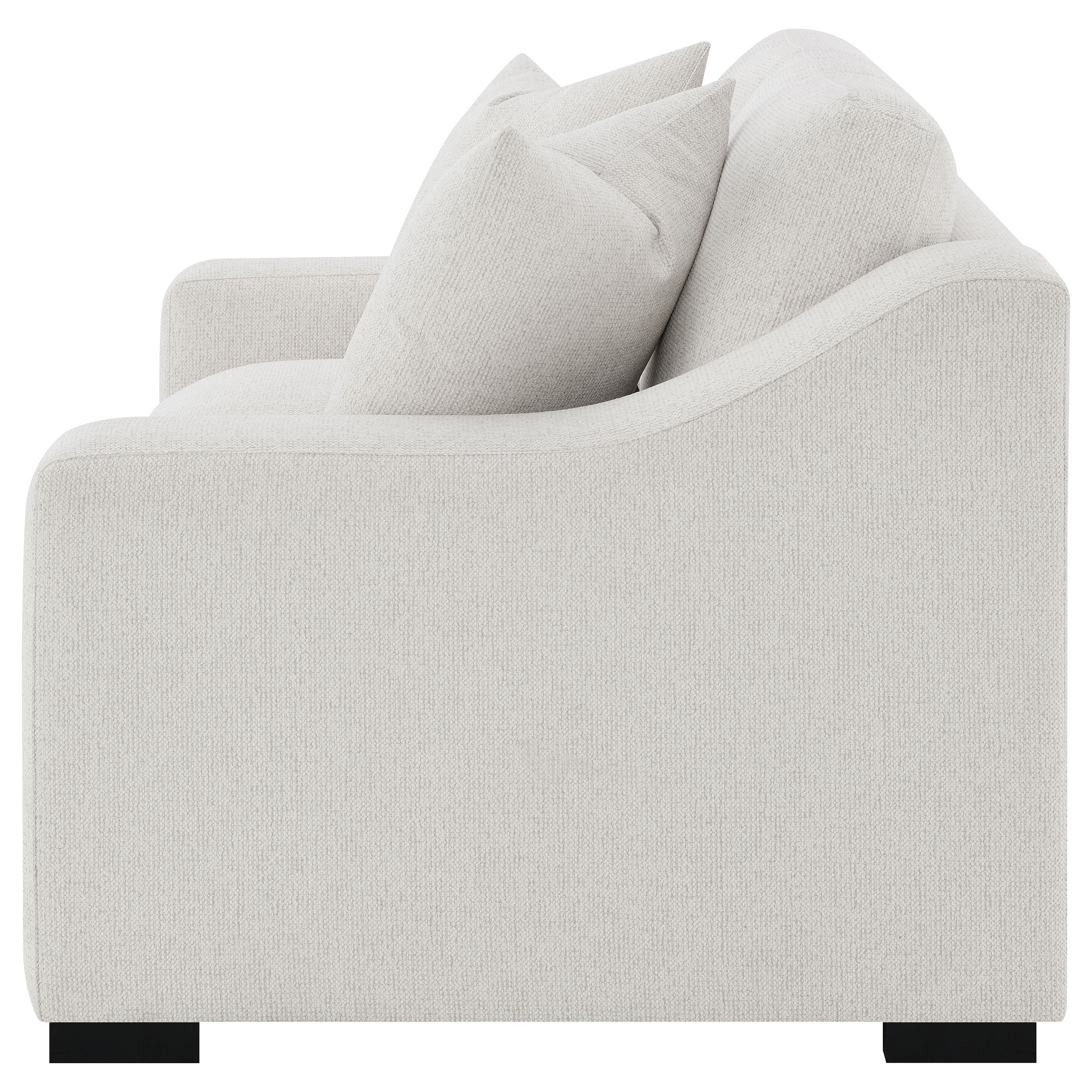 Ashlyn Fabric Upholstered Track Arm Loveseat Sand — view 5