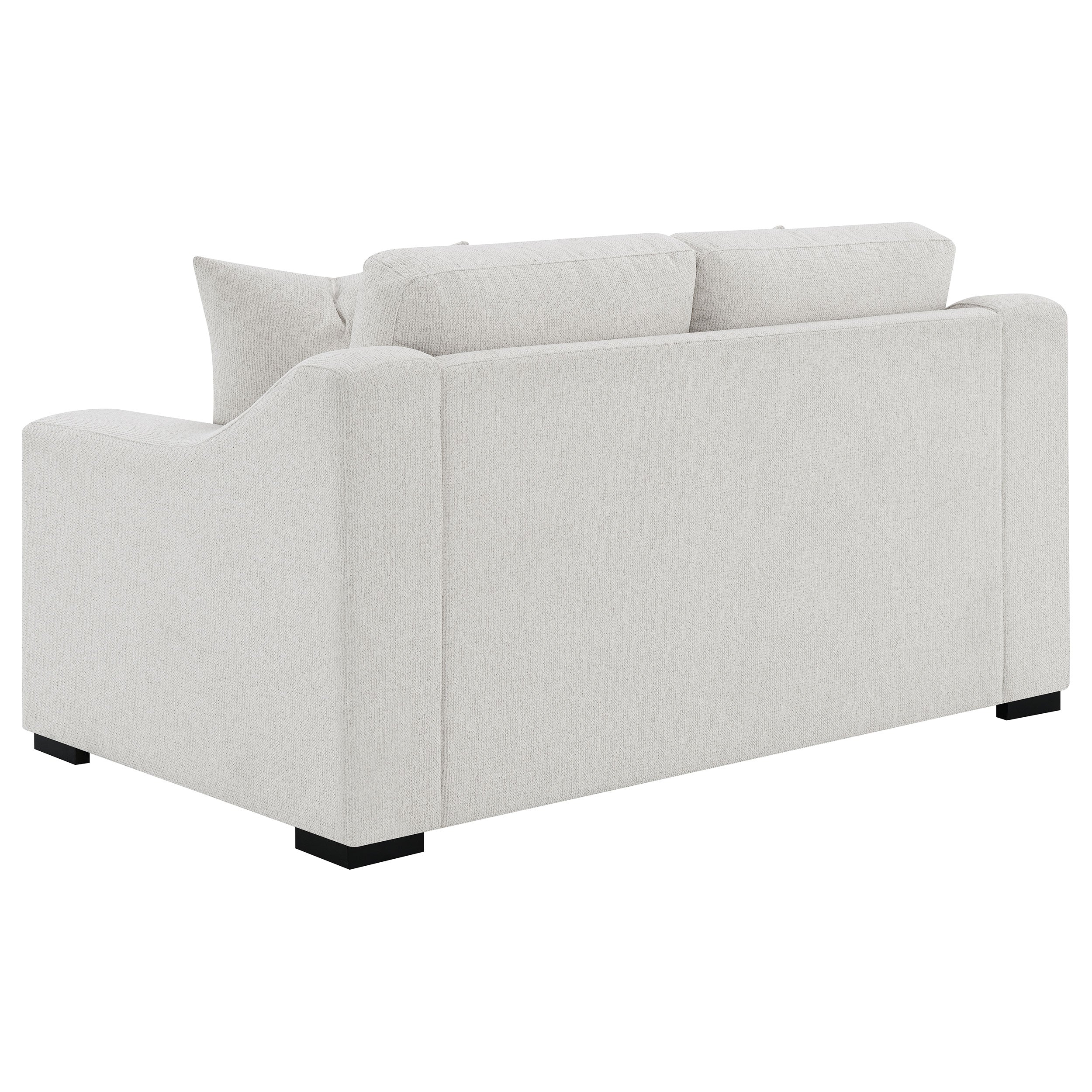 Ashlyn Fabric Upholstered Track Arm Loveseat Sand — view 6