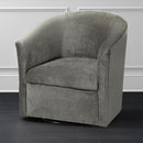 Eden - Swivel Chair With Microfiber Upholstery And Hardwood Frame