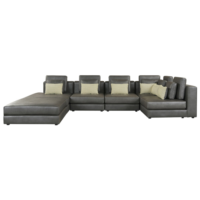 Modular Sectional Sofa Corner Sofa Chaise Lounge With Movable Ottoman For Living Room