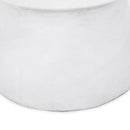 Outdoor Lightweight Concrete End Table With Hourglass Structure - Antique White