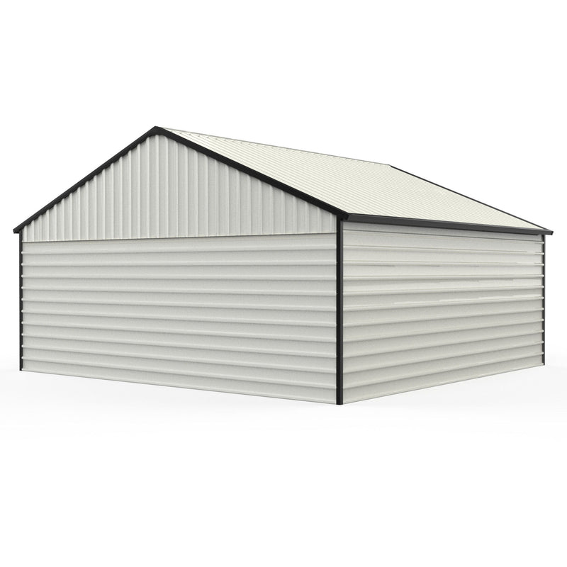 Double Garage Metal Shed With Side Entry Door