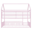 House Frame With Fence And Shelves