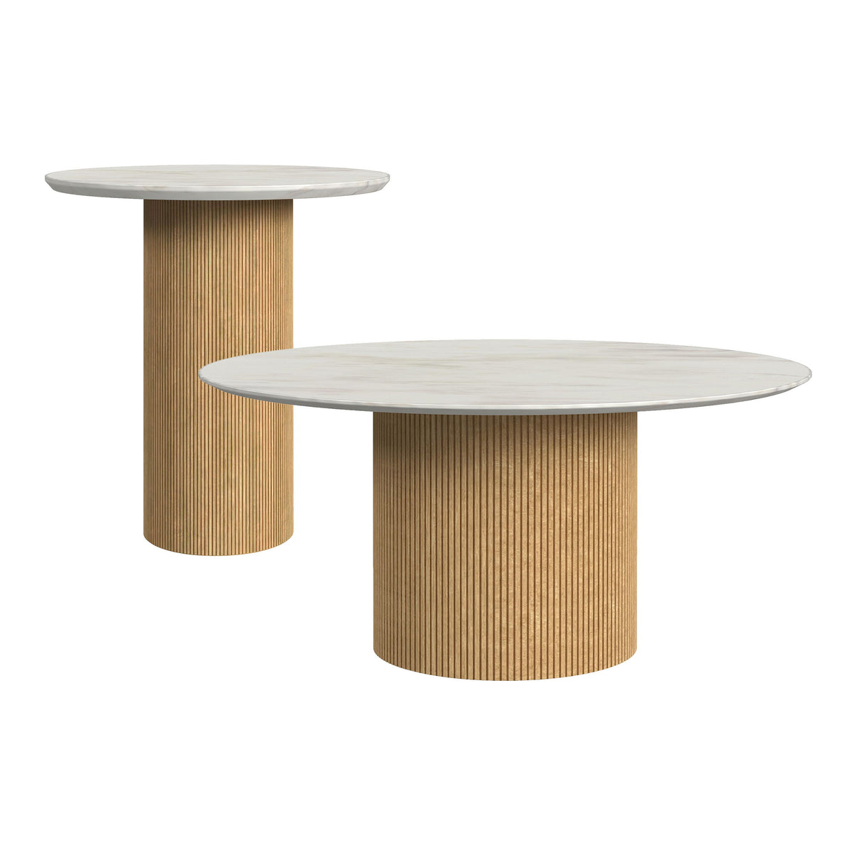 Sylvie Occasional Table Set in Dark Brown by Elements International, view 3