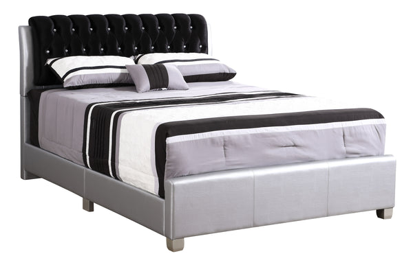 Marilla - G1503C-QB-UP Queen Bed - Silver
