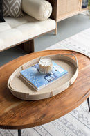 Oval Cofe Table - Brown