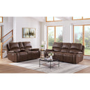 Atlantis - Power Motion Sofa With Power Motion Head Recliner - Heritage Brown