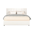 Anda - Boucle Upholstered Platform Bed With Patented Drawers Storage - Ivory