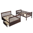 Bunk Bed With Ladder, And Safety Guard Rails