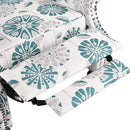 Push Back Recliner Chair Upholstered Recliner Armchair With Classic Wing Back And Solid Gourd-Shaped Legs