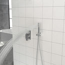Dual Shower Head System With 12" Square Rain Shower And Rough In Valve