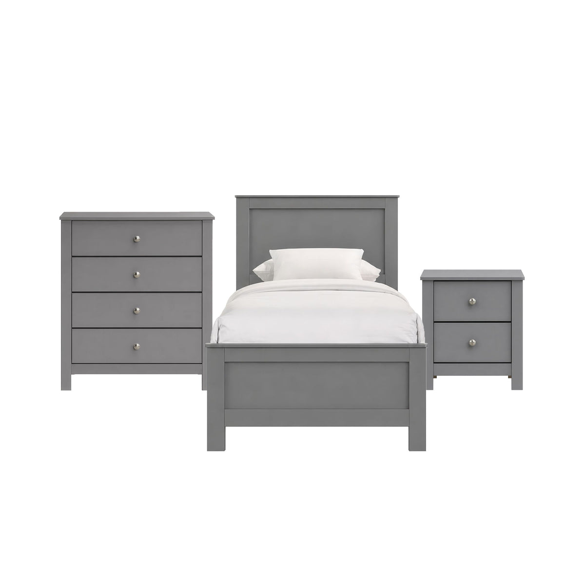 Sami Youth Panel Bedroom Set in Dark Brown by Elements International, view 5