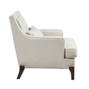 Refined - Arm Chair - Cream / Dark Brown