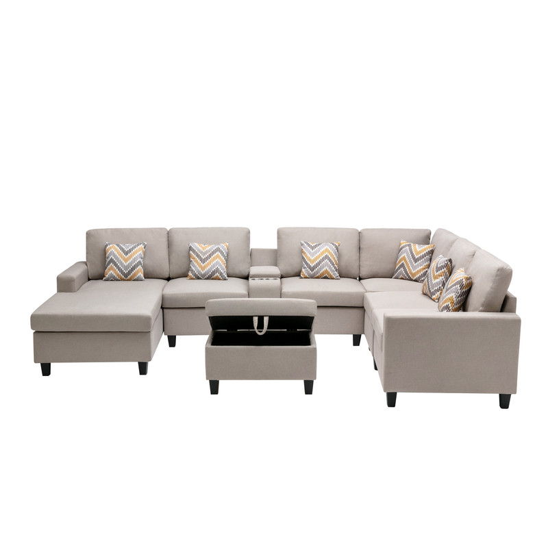 Nolan - 8 Piece Sectional Sofa With Interchangeable Legs