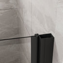 Pivot Shower Door, Tempered Glass, Semi Frameless