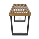 Intrinsic - Outdoor Dining Bench With Slat Top