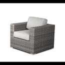 Wicker Sectional Seating Group With Plush Cushions