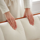 Convertible Velvet 3 In 1 Sofa Bed With Adjustable Sleeper Chair And Multi Pockets