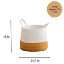 Francis - Cotton Round Laundry And Storage Basket