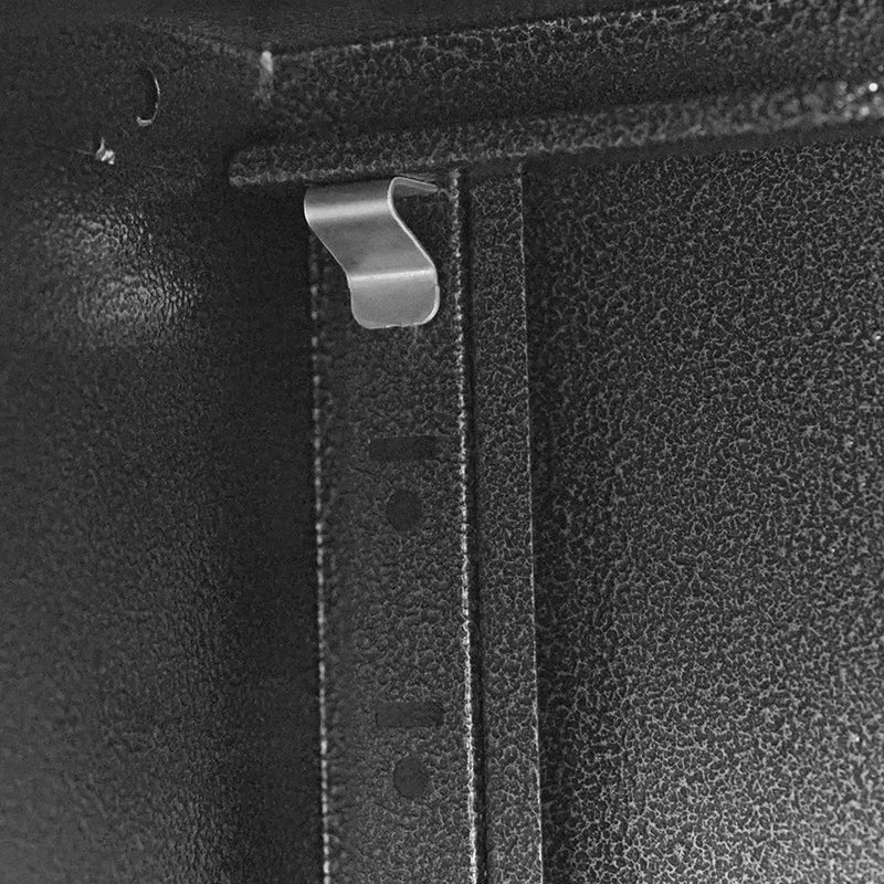 Metal Wall Mounted Tool Storage Cabinet With 2 Locking Doors, Adjustable Shelf, And Drawer