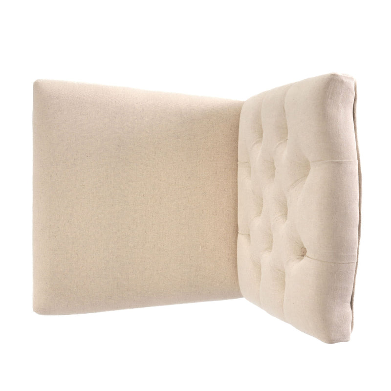 Harriet - Tufted Dining Chair Set Modern Farmhouse Style - Ivory Linen