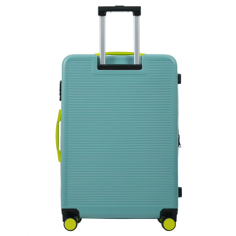 Hardshell Luggage Sets 3 Pieces Contrast Color Suitcase With Spinner Wheels And Tsa Lock 20" 24" 28" Available