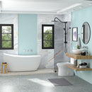 Modern Ceramic Circular Vessel Bathroom Sink