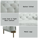 Ragle - Sofa - Vintage White Top Grain Leather - Atlantic Fine Furniture Inc