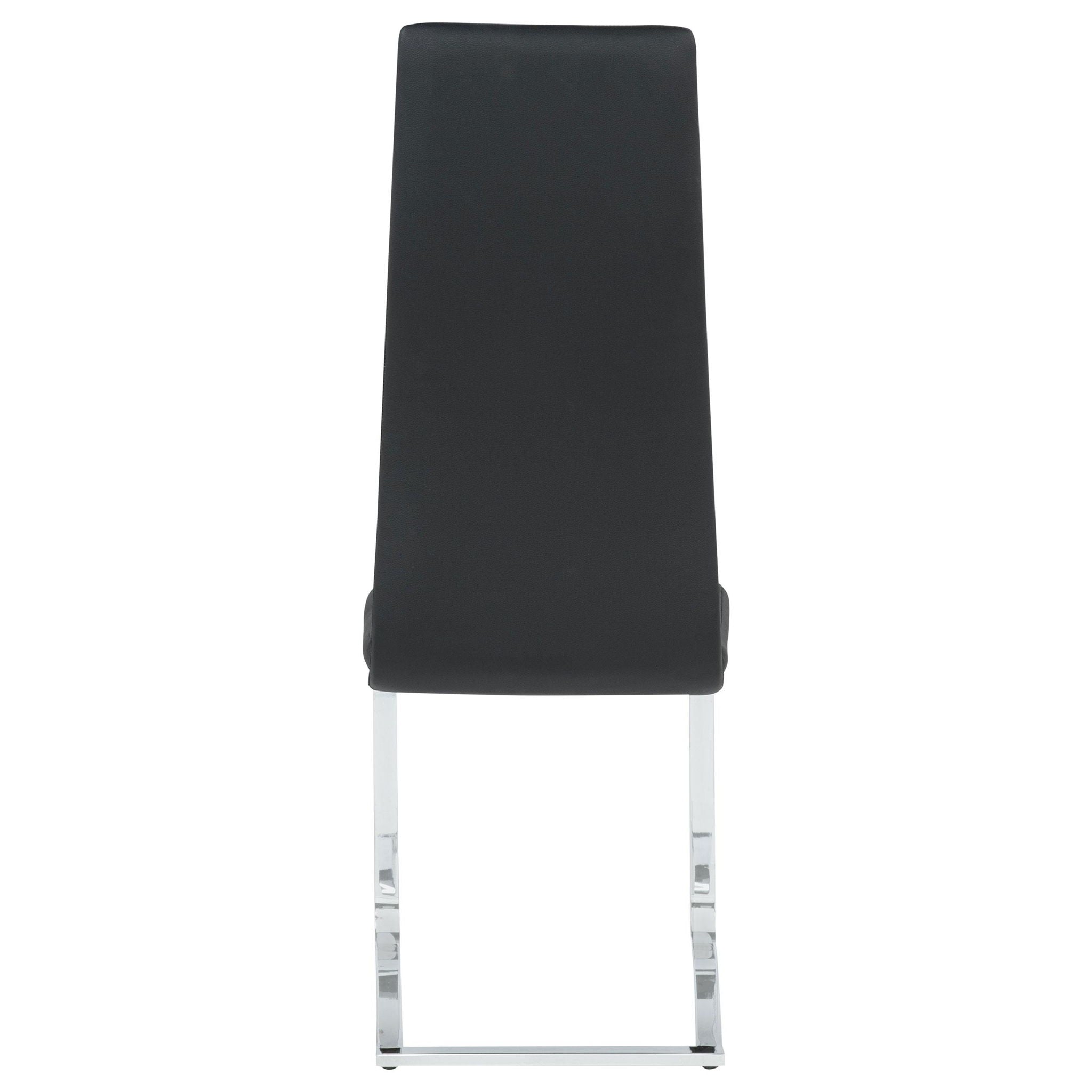Montclair Upholstered Dining Side Chair Black (Set of 4) - Atlantic Fine Furniture Melbourne FL