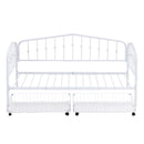Twin Size Stylish Metal Daybed with 2 Drawers, White